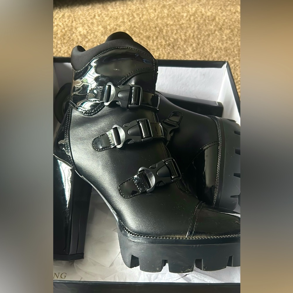 Azalea Wang Black Combat boots